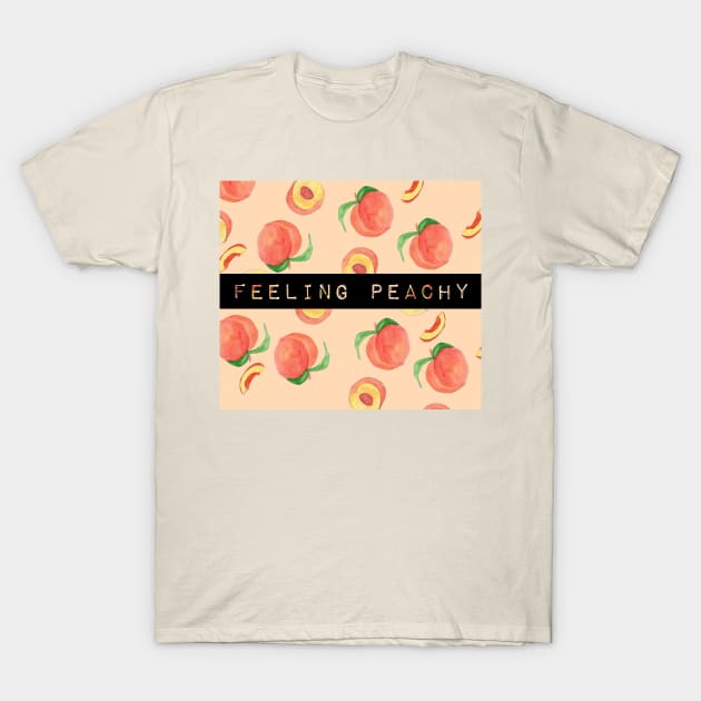 FEELING peachy T-Shirt by ibtihella